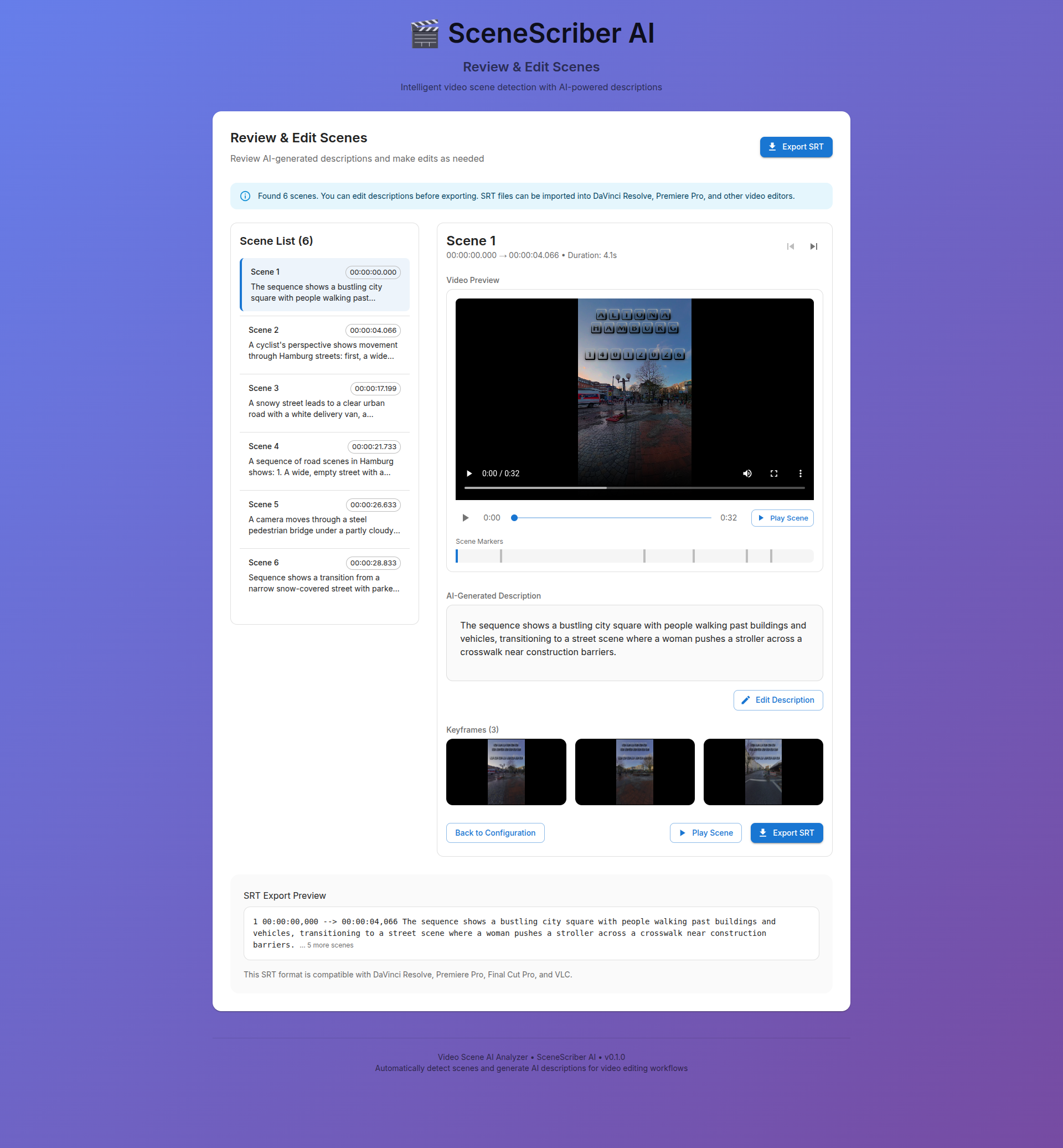 SceneScriber AI